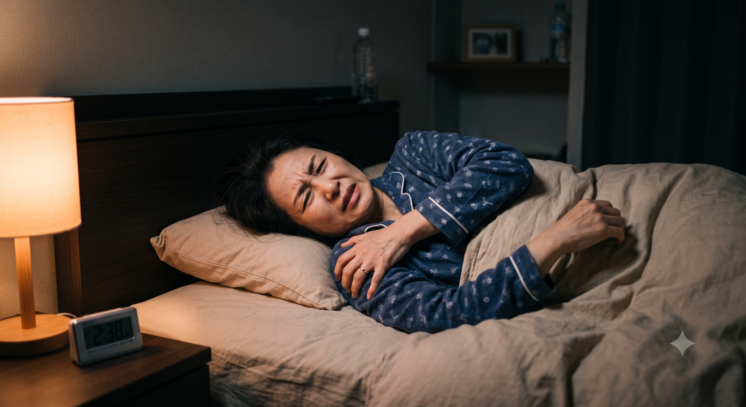 夜、肩が痛くて眠れないお悩み写真