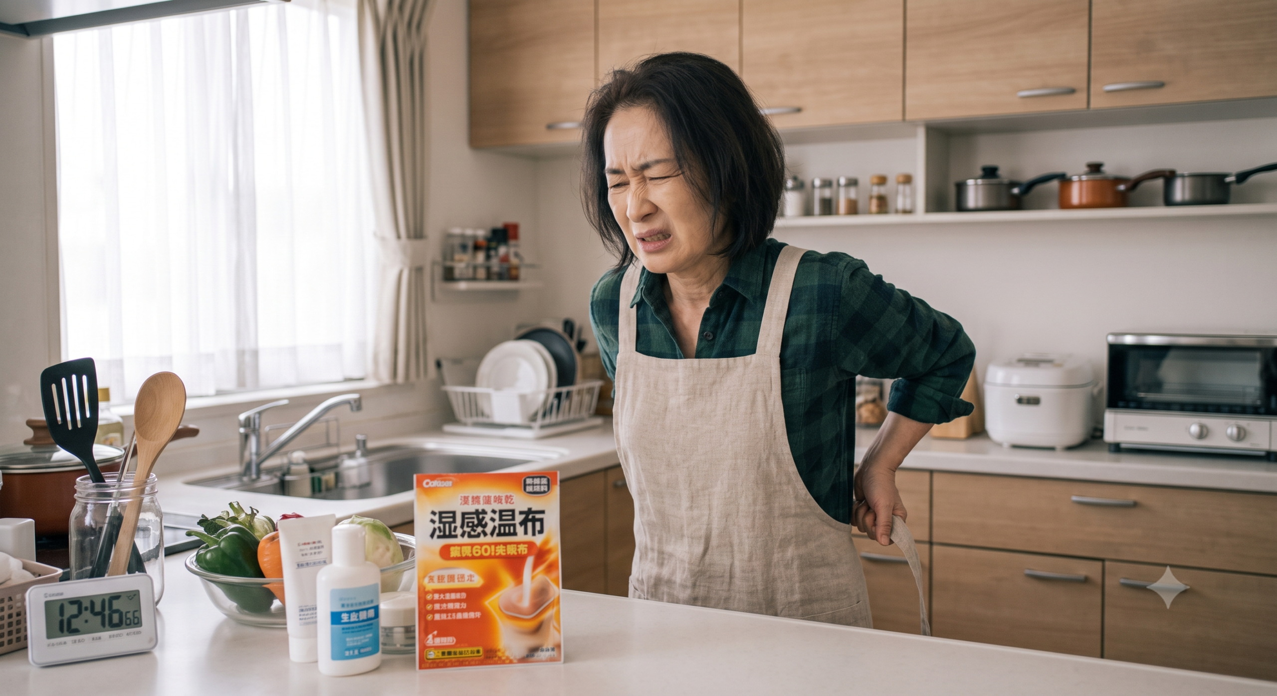 背中で紐が結べないお悩み写真
